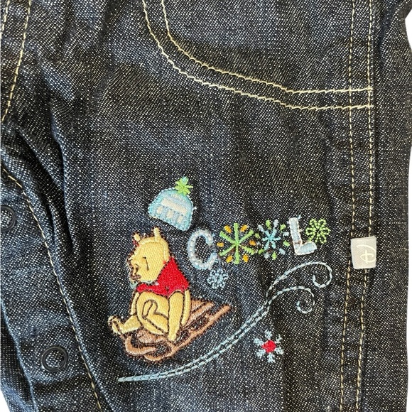 Vintage Disney Winnie The Pooh Overalls Baby 0-3 months - Picture 2 of 5